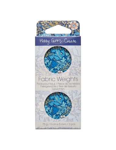 Set aus 2 Gewichten für Schnittmuster - Kollektion blaue Blumen