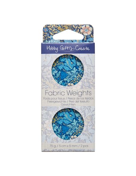 Set aus 2 Gewichten für Schnittmuster - Kollektion blaue Blumen