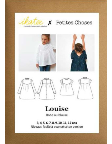 Kleid- und Blusenmuster Louise - Ikatee