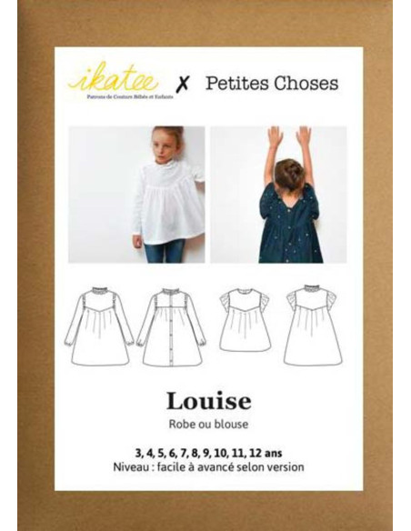 Kleid- und Blusenmuster Louise - Ikatee