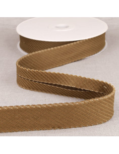Breitcord-Schrägband - Beige