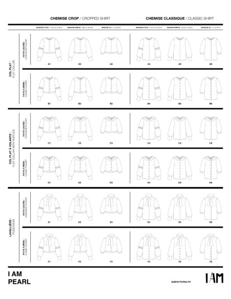Pearl Blusen- und Oberteilmuster - I am patterns