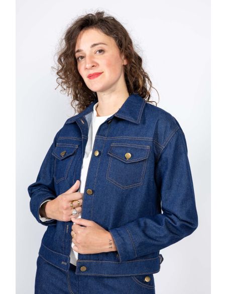 Gold Jeansjacke und Arbeitsjacke Schnittmuster - I am patterns