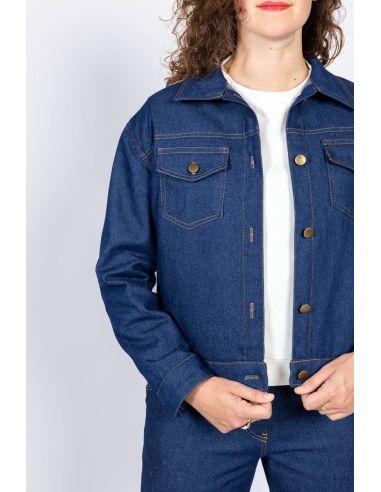 Gold Jeansjacke und Arbeitsjacke Schnittmuster - I am patterns