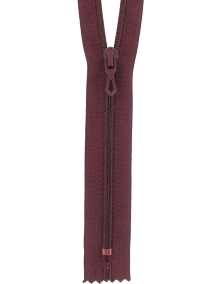 Nylon-Reißverschluss - Bordeaux