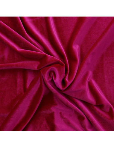 Stretch-Samtstoff - Fuchsia