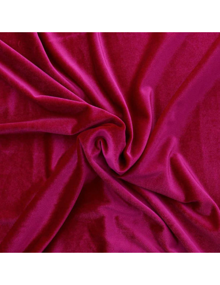 Stretch-Samtstoff - Fuchsia