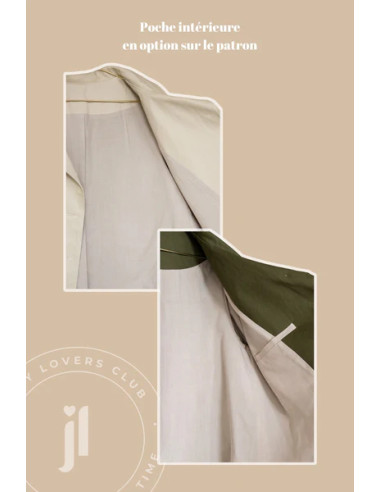 Trenchcoat-Schnittmuster Simone - Joli Lab