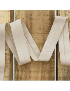 Jersey-Schrägband Baumwolle - Beige