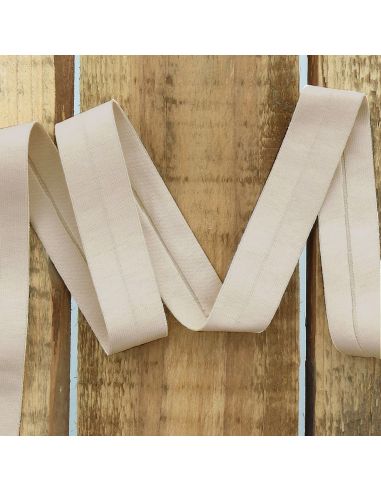 Jersey-Schrägband Baumwolle - Beige