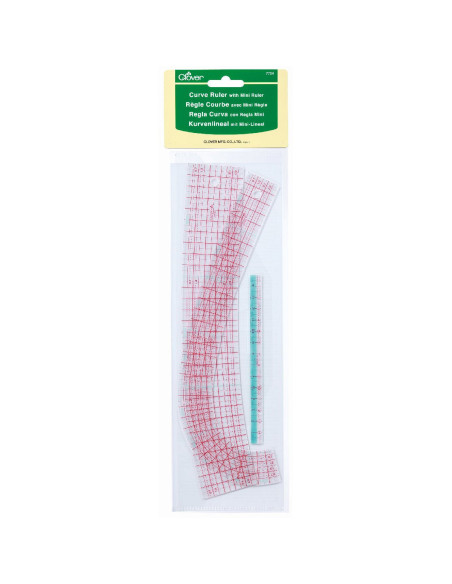 Set mit 3 gebogenen Clover-Linealen