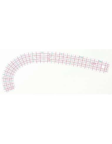 Set mit 3 gebogenen Clover-Linealen