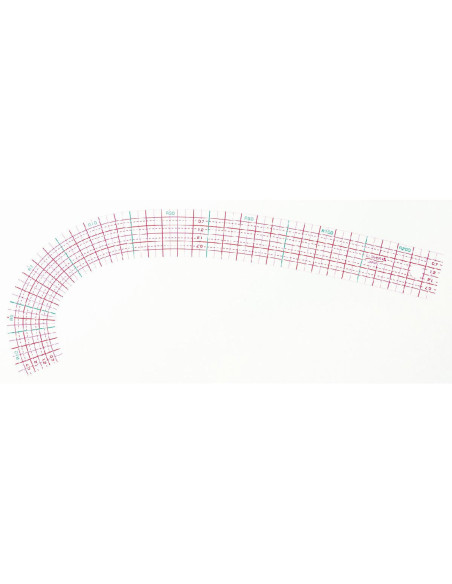 Set mit 3 gebogenen Clover-Linealen