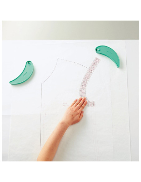 Set mit 3 gebogenen Clover-Linealen