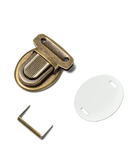 Schulranzenverschluss - Antikes Messing