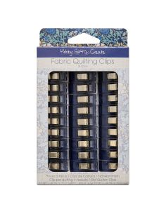 Set mit 30 Stoffklammern - Kollektion blaue Blumen