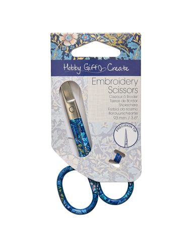 Stickschere 9 cm - Kollektion blaue Blumen
