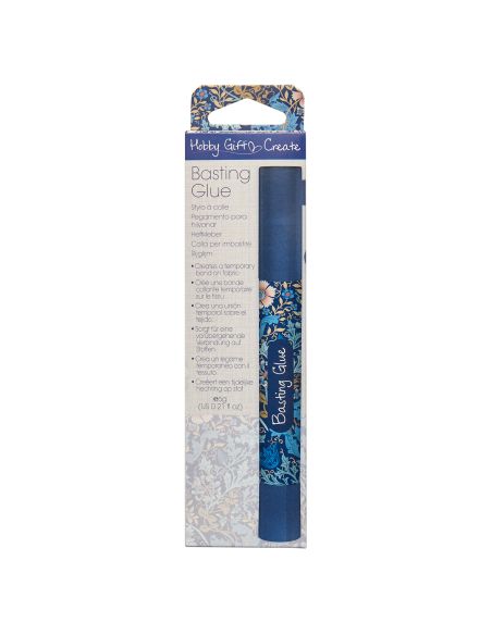 Temporärer Stoffklebestift - Kollektion blaue Blumen
