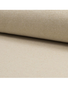 Jersey-Rippstrickstoff mit Lurex - Ecru Lurex Gold
