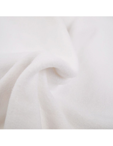 Fleece-Stoff - Weiß