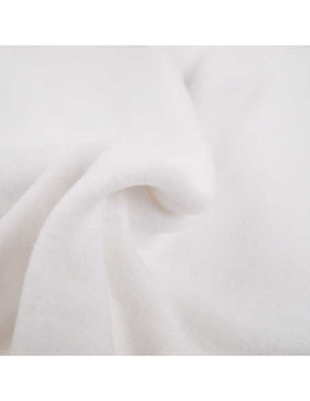 Fleece-Stoff - Weiß