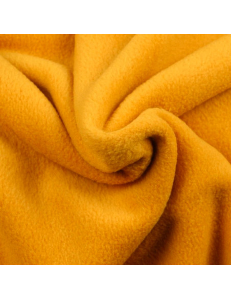 Fleece-Stoff - Ocker