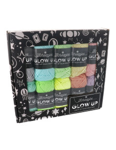 Scheepjes Glow Up Leuchtgarn-Set mit 10 Fäden