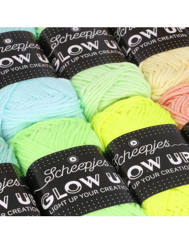 Scheepjes Glow Up Leuchtgarn-Set mit 10 Fäden