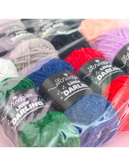 Beutel mit 8 Knäueln Scheepjes Little Darling Sparkle