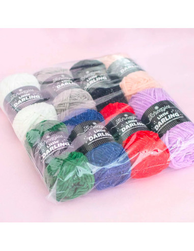 Beutel mit 8 Knäueln Scheepjes Little Darling Sparkle