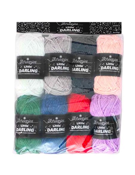 Beutel mit 8 Knäueln Scheepjes Little Darling Sparkle