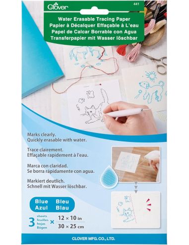 Wasserlösliches Transparentpapier Clover