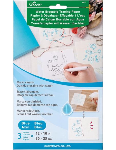Wasserlösliches Transparentpapier Clover