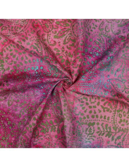 Batik Viskosestoff Kaona - Rosa