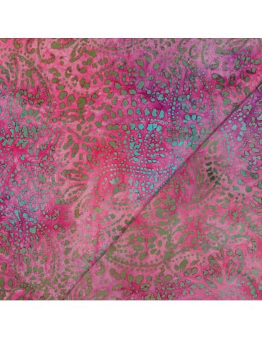 Batik Viskosestoff Kaona - Rosa