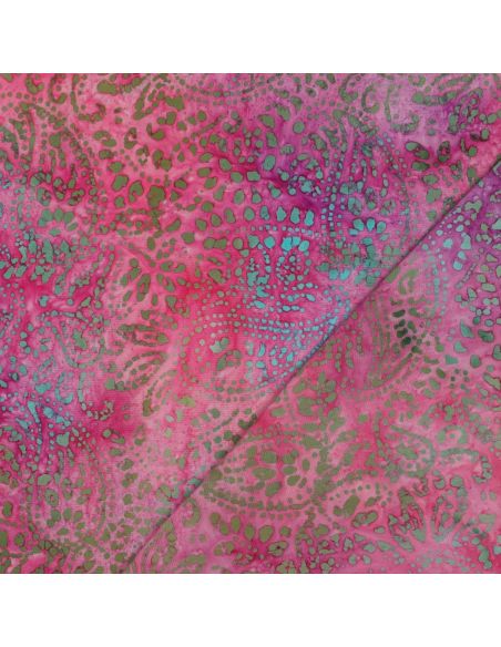 Batik Viskosestoff Kaona - Rosa