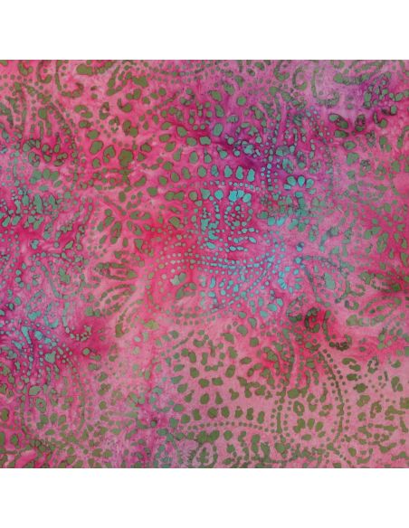 Batik Viskosestoff Kaona - Rosa