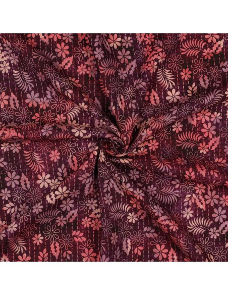 Thea Batik Viskosestoff - Kirsche