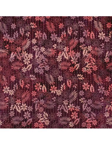 Thea Batik Viskosestoff - Kirsche