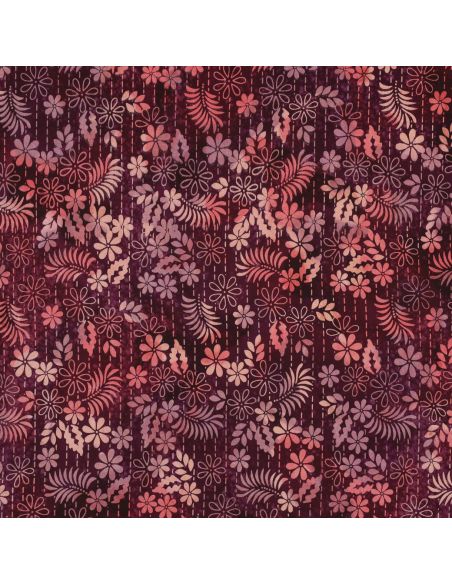 Thea Batik Viskosestoff - Kirsche