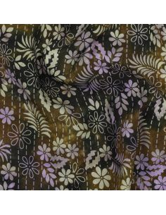 Thea Batik Viskosestoff - Grün 2