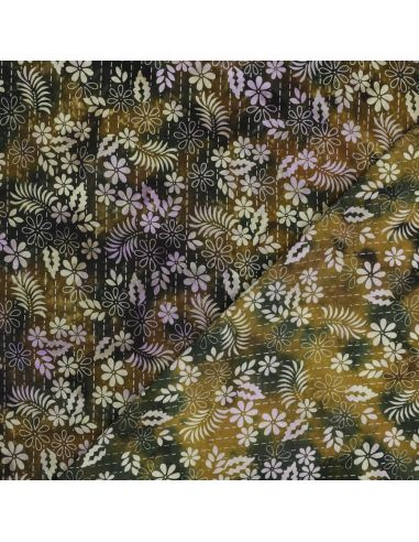 Thea Batik Viskosestoff - Grün