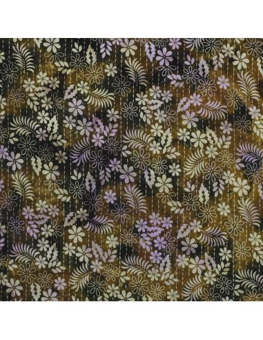 Thea Batik Viskosestoff - Grün