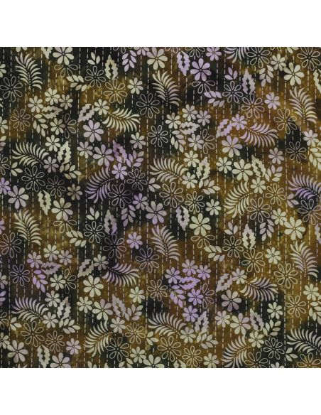 Thea Batik Viskosestoff - Grün