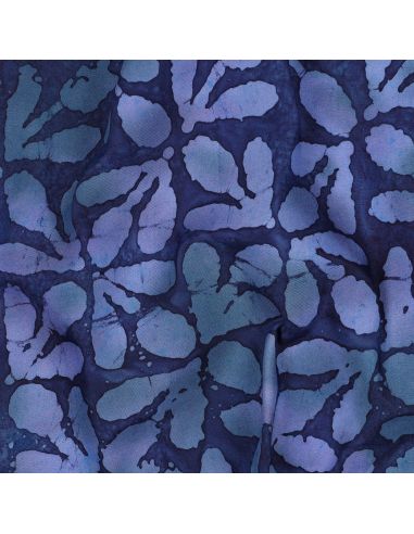 Batik Viskosestoff Lagune - Marineblau