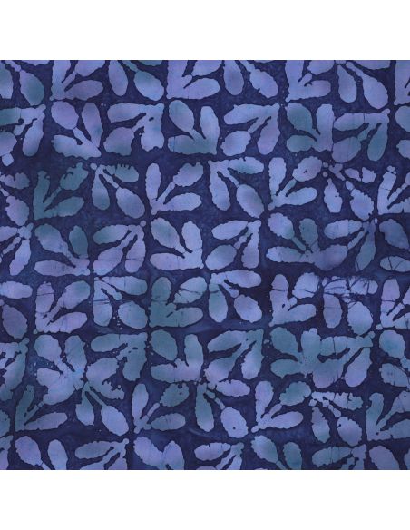 Batik Viskosestoff Lagune - Marineblau