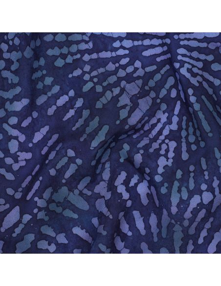 Batik-Viskosestoff Keona - Marineblau