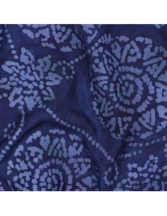 Batik-Viskosestoff Eliora - Marineblau