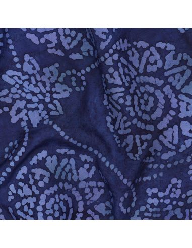 Batik-Viskosestoff Eliora - Marineblau