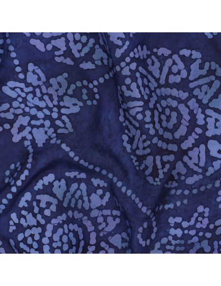 Batik-Viskosestoff Eliora - Marineblau